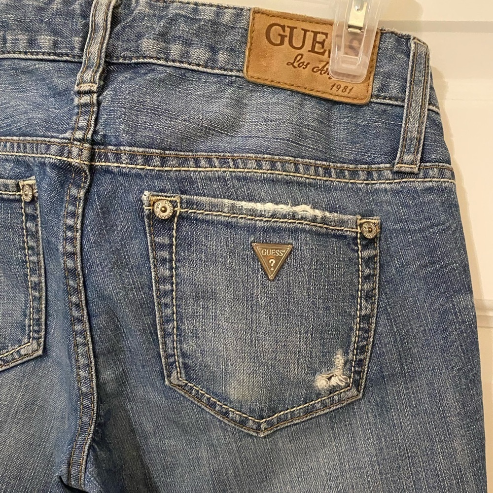 Guess Jeans Ultra Low Rise Scarlet Straight Size 25 or 0 - Picture 5 of 9